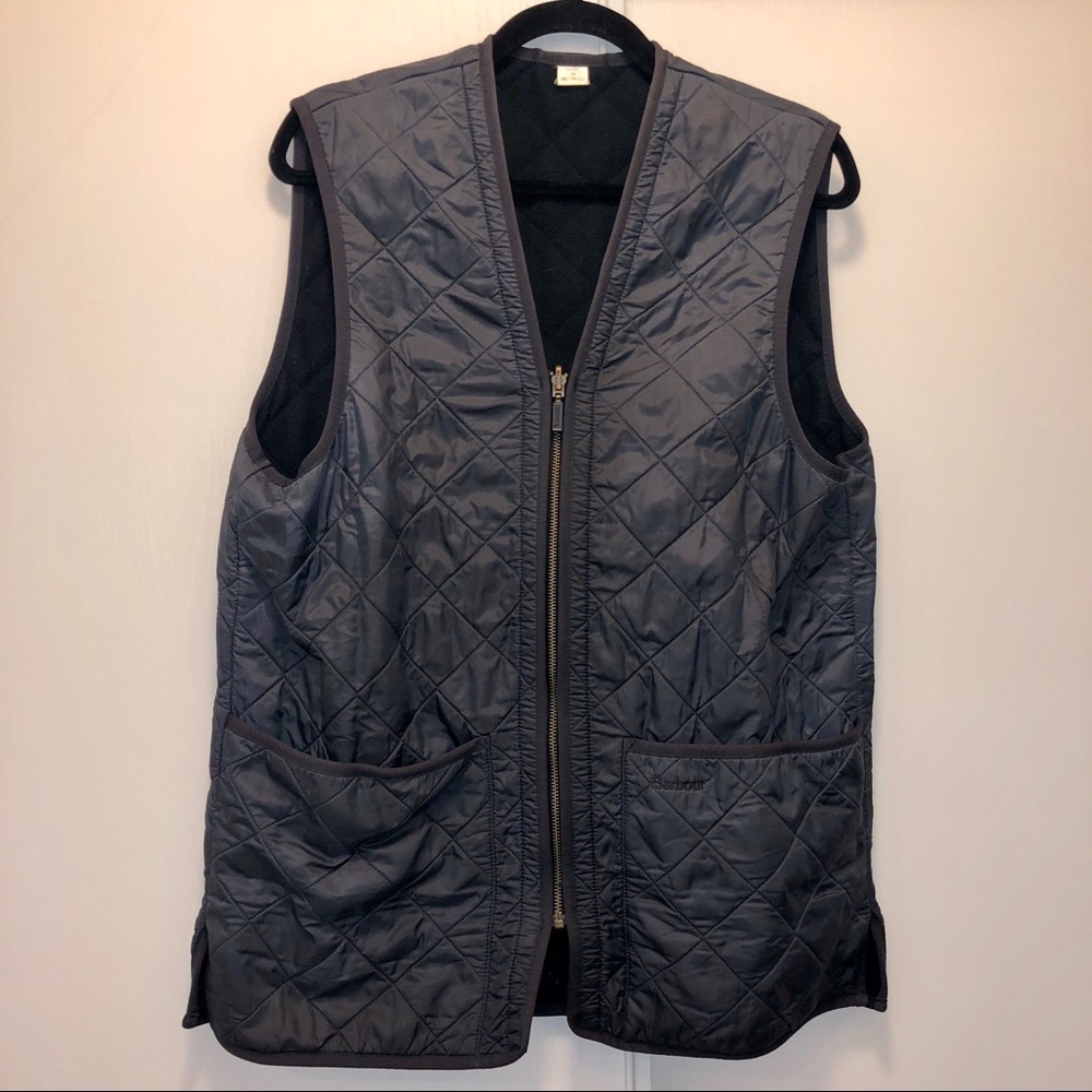 Barbour Dark Blue Quilted Vest